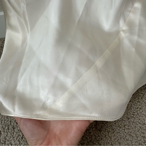 Reformation Chania Maxi Cream Silk Dress SZ S - Picture 5 of 10